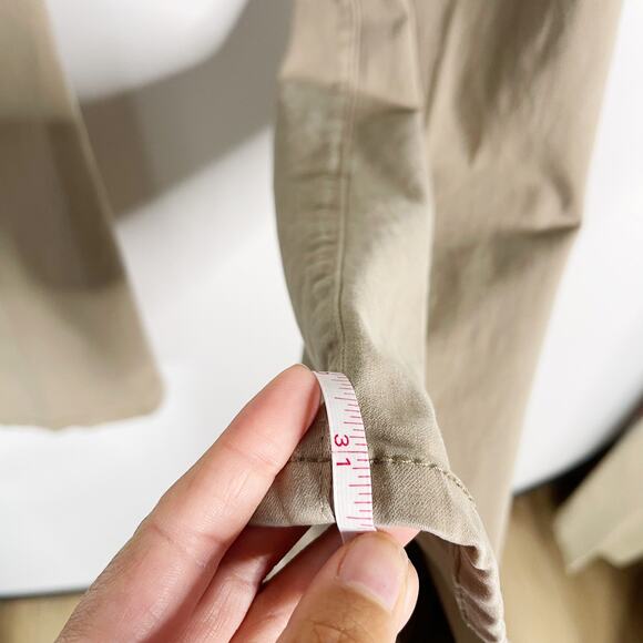 AG Adriano Goldschmied Mens 34x31 Cream The Protege Straight Leg Pants Chinos - Picture 9 of 12